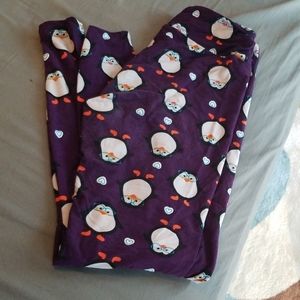 Penguin with glasses Lularoe leggings